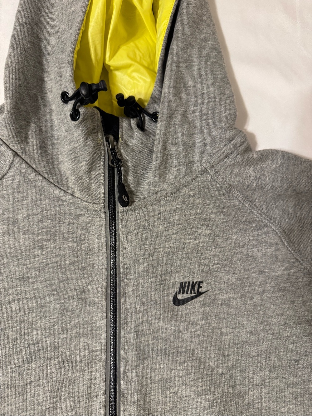 Vintage Nike Men’s Gray Tech Jacket Hooded Medium